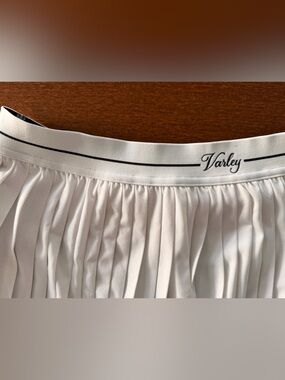 Varley White Pleated Tennis Skort